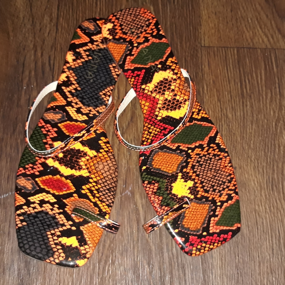 Snake skin sandals